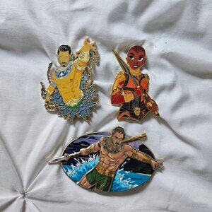 Marvel Wakanda Forever Namor and Okoye Fantasy Pins